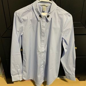 NWT! H&M Blue & White Striped Button Down Shirt